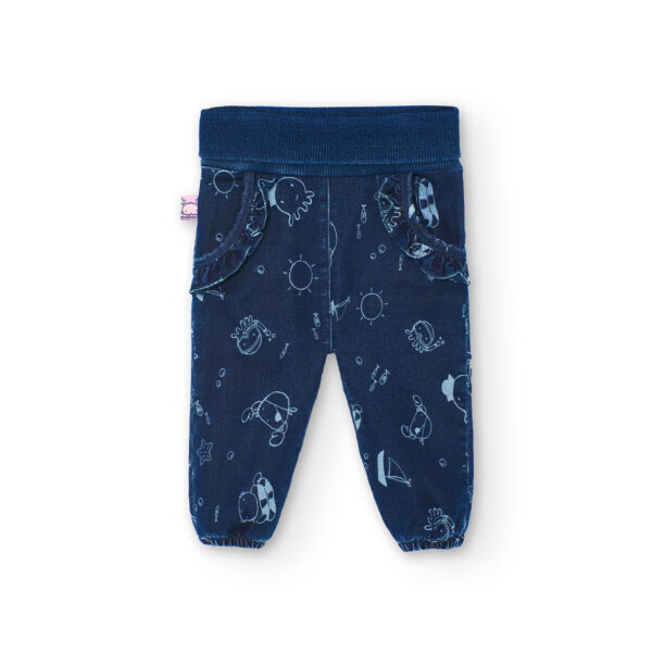 Pantalón niña denim Deep Sea