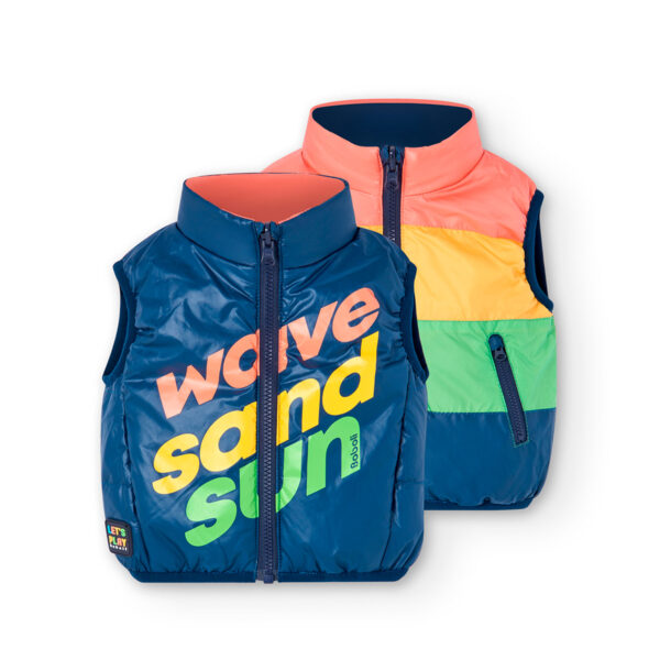 Chaleco niño reversible colors