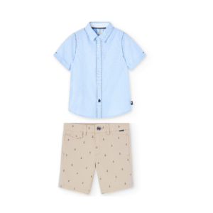 Conjunto camisa - bermuda anclas