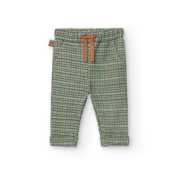 Conjunto tejido de punto oso girs-raya verde - Image 4