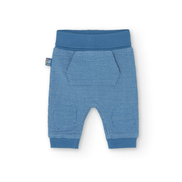 Conjunto niño felpa figuras blanco- azul - Image 3