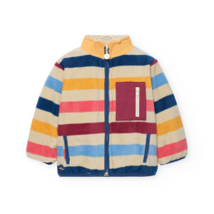 Chaqueta a rayas multicolor