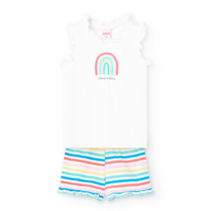 Pijama niña arco iris