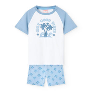 Pijama niño palmeras
